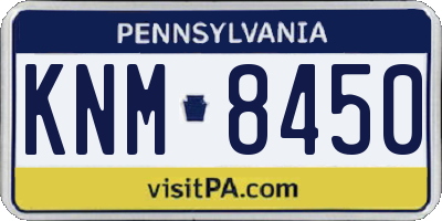 PA license plate KNM8450