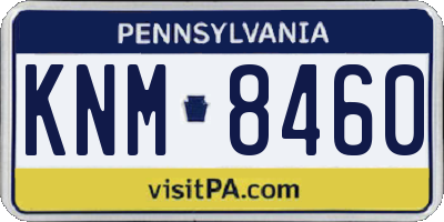 PA license plate KNM8460