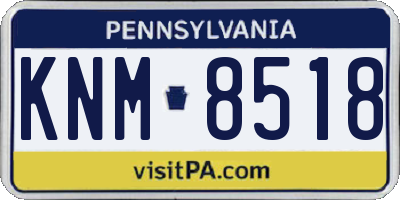 PA license plate KNM8518