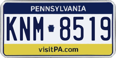 PA license plate KNM8519