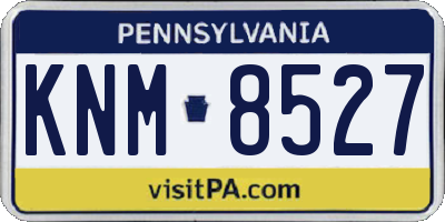PA license plate KNM8527