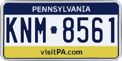 PA license plate KNM8561
