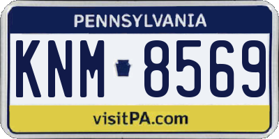 PA license plate KNM8569