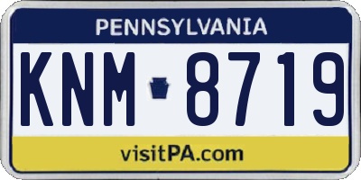 PA license plate KNM8719
