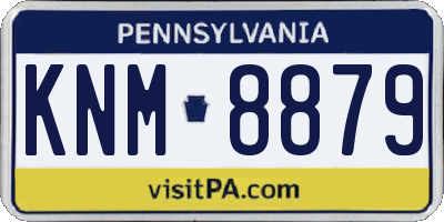 PA license plate KNM8879