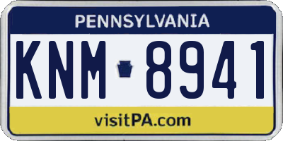 PA license plate KNM8941