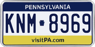 PA license plate KNM8969