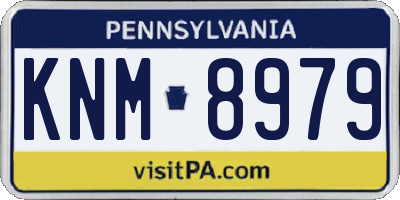 PA license plate KNM8979
