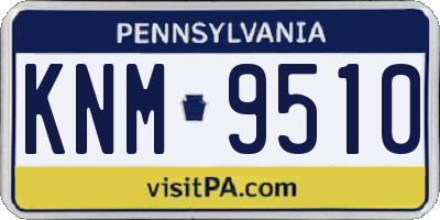 PA license plate KNM9510