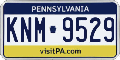 PA license plate KNM9529