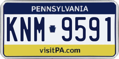 PA license plate KNM9591