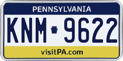 PA license plate KNM9622