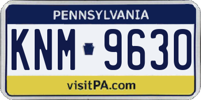 PA license plate KNM9630