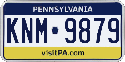 PA license plate KNM9879