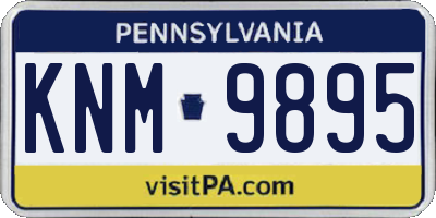 PA license plate KNM9895