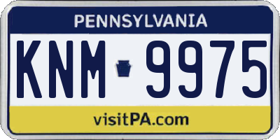 PA license plate KNM9975