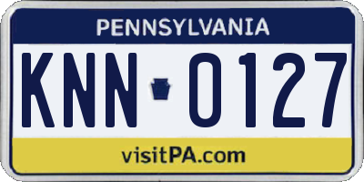 PA license plate KNN0127