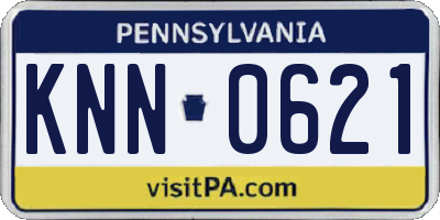 PA license plate KNN0621