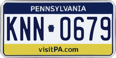 PA license plate KNN0679