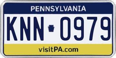 PA license plate KNN0979