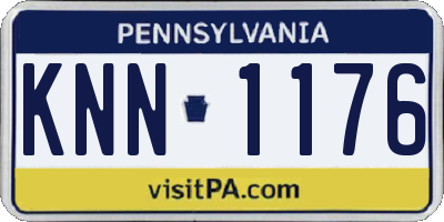 PA license plate KNN1176