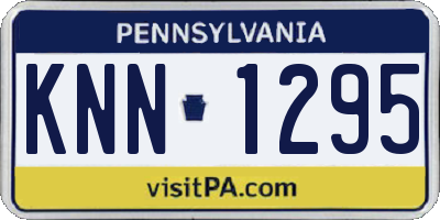 PA license plate KNN1295