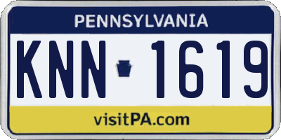 PA license plate KNN1619
