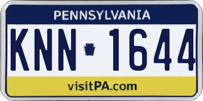 PA license plate KNN1644