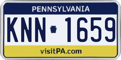 PA license plate KNN1659