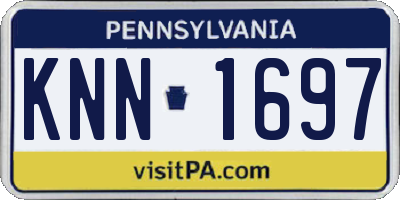 PA license plate KNN1697
