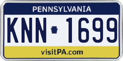 PA license plate KNN1699