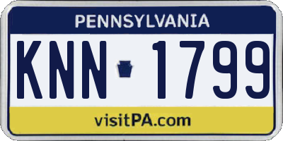 PA license plate KNN1799