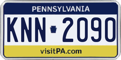 PA license plate KNN2090