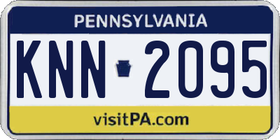 PA license plate KNN2095