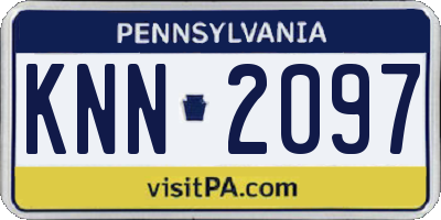 PA license plate KNN2097