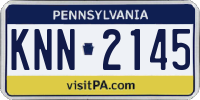 PA license plate KNN2145