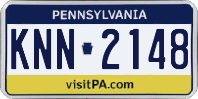 PA license plate KNN2148