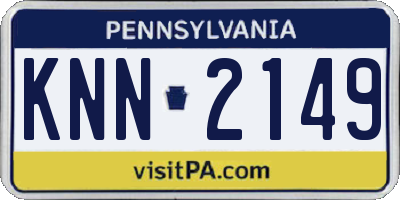 PA license plate KNN2149