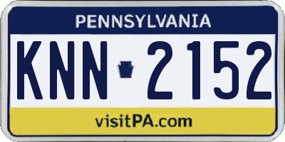 PA license plate KNN2152