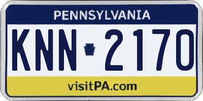 PA license plate KNN2170