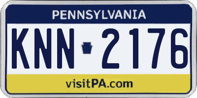 PA license plate KNN2176