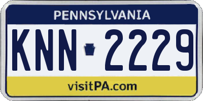 PA license plate KNN2229