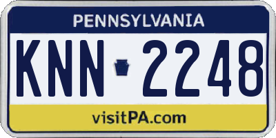 PA license plate KNN2248