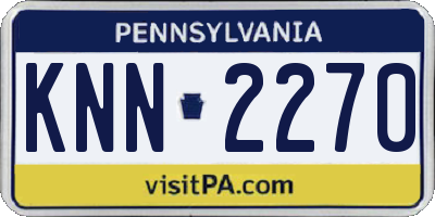 PA license plate KNN2270