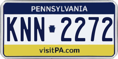 PA license plate KNN2272