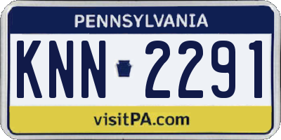 PA license plate KNN2291