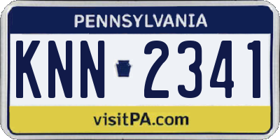 PA license plate KNN2341