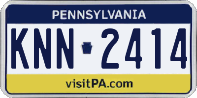 PA license plate KNN2414