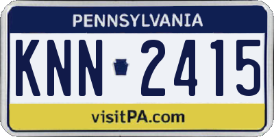 PA license plate KNN2415
