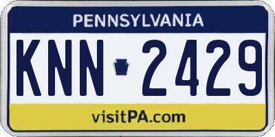 PA license plate KNN2429
